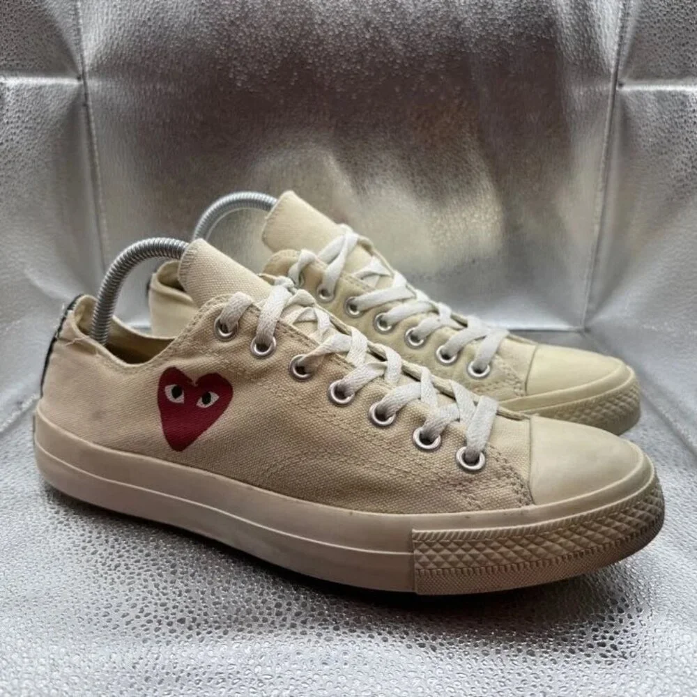 Size‎ M9/W11 Converse Chuck 70 Comme des Garçons Unisex Beige Low Top Sneakers